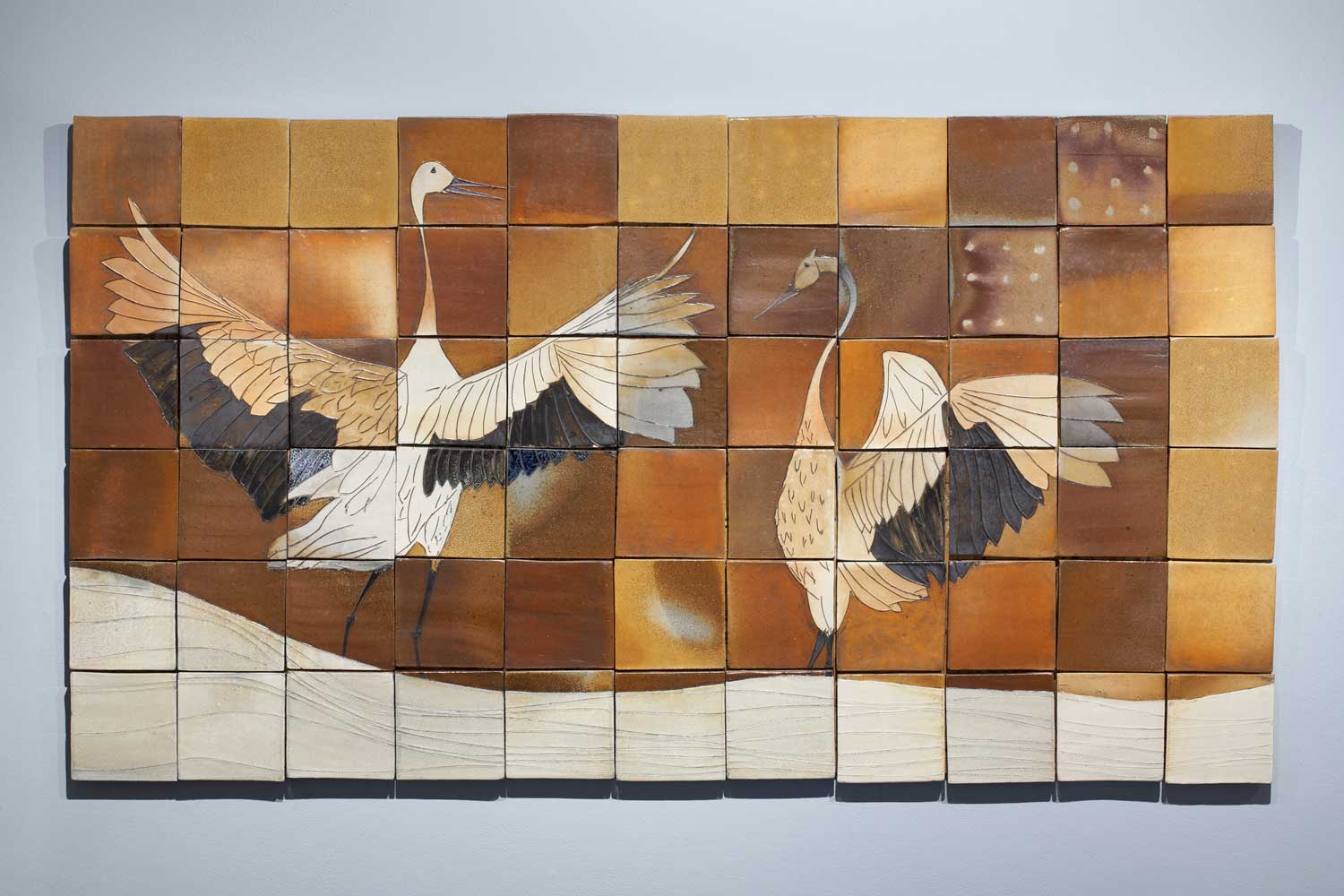 Matthew Krousey Sandhill Crane mural