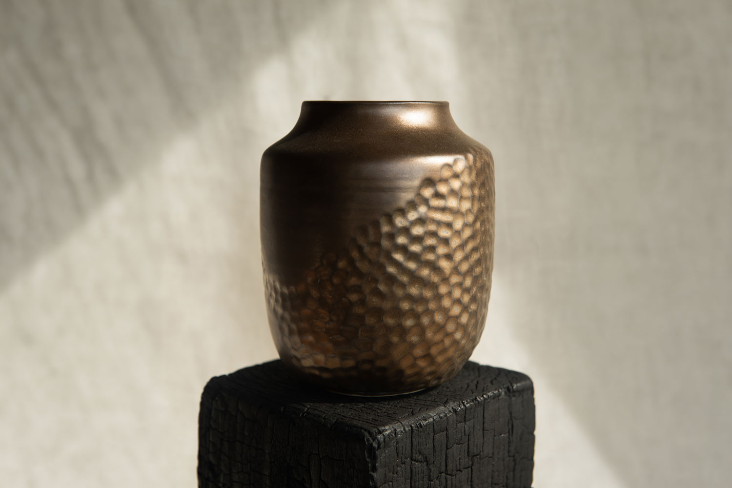 Alexandria Roby Hammered metal vessel no.2