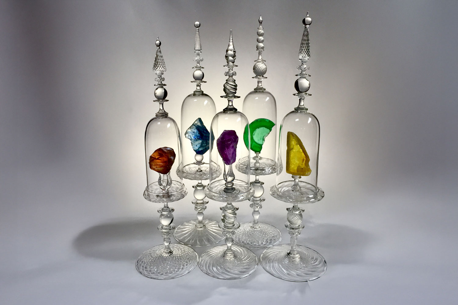 Andy Paiko Bell jar series with Muranese cotissi