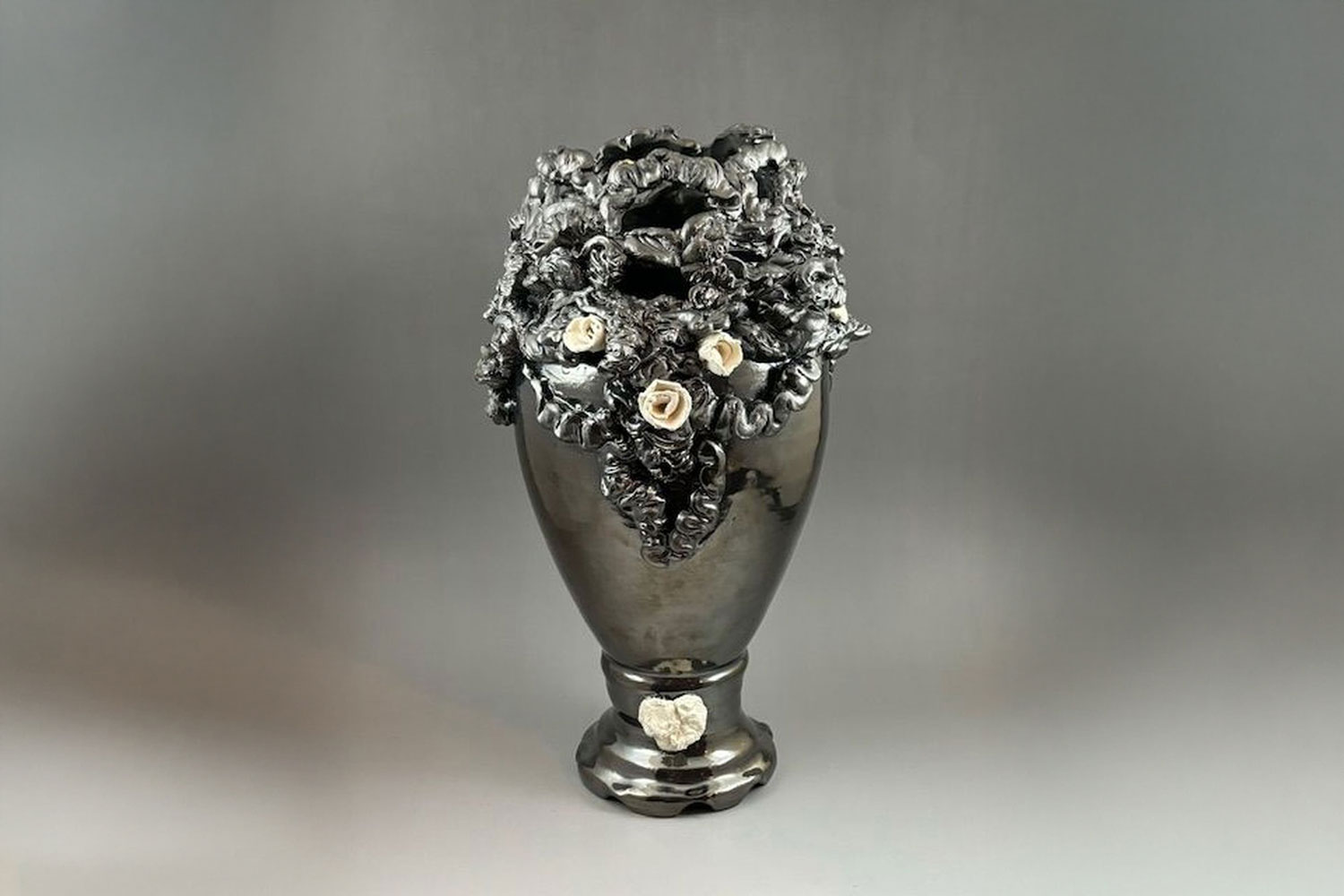 Colleen Zufelt Black ice with roses