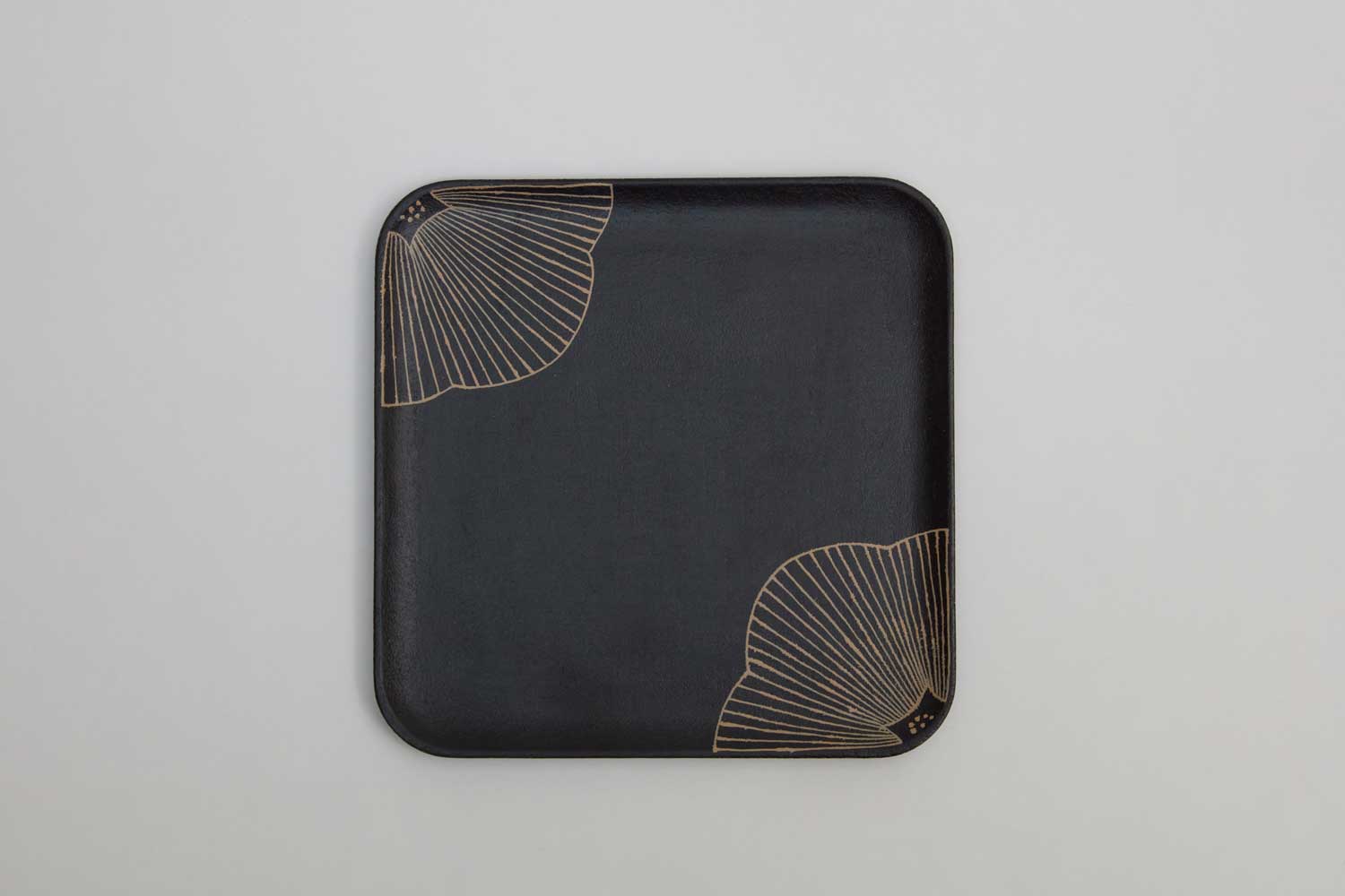 Wakaba Tanaka Floral pattern square plate