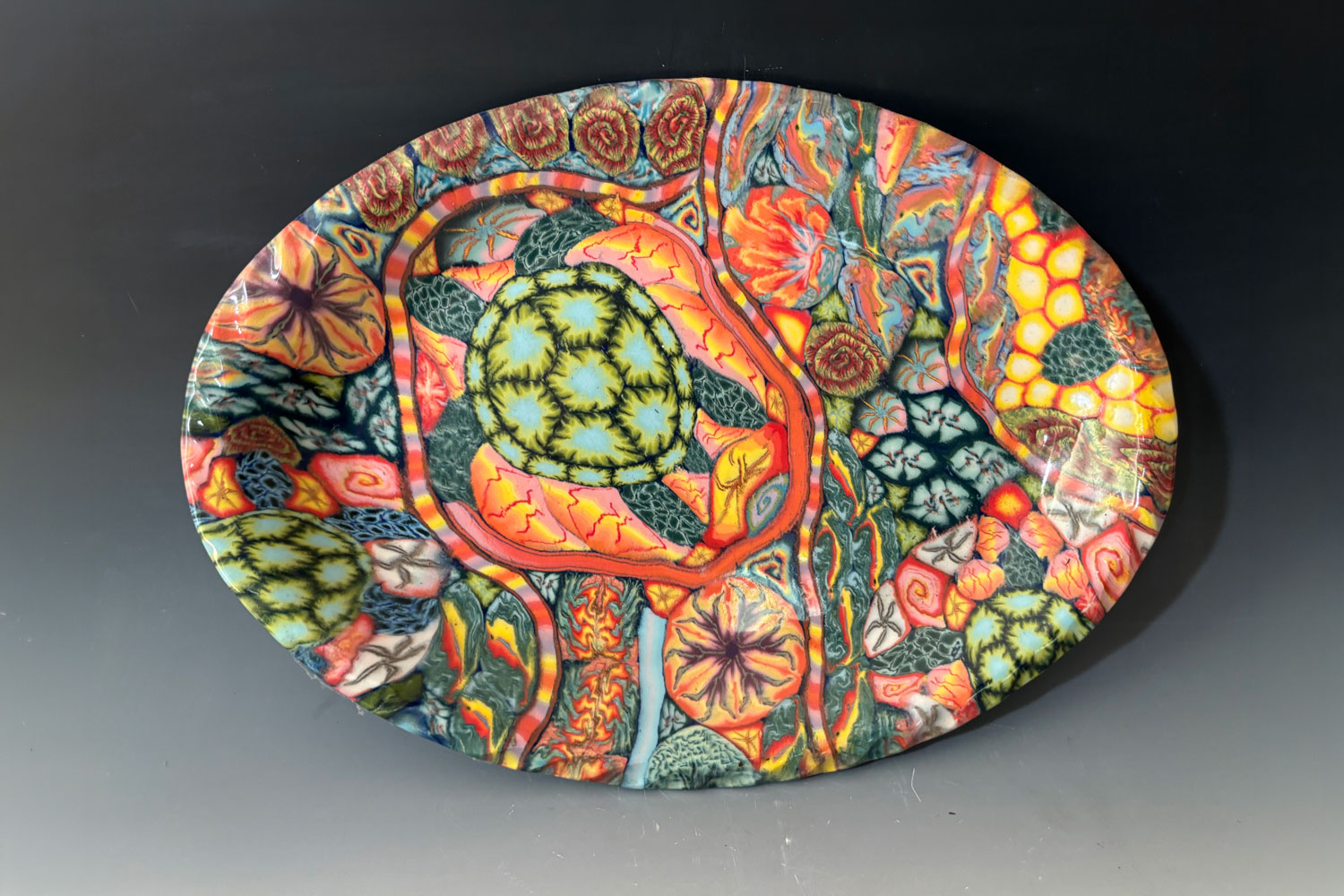 Dean McRaine Turtle Heaven series platter
