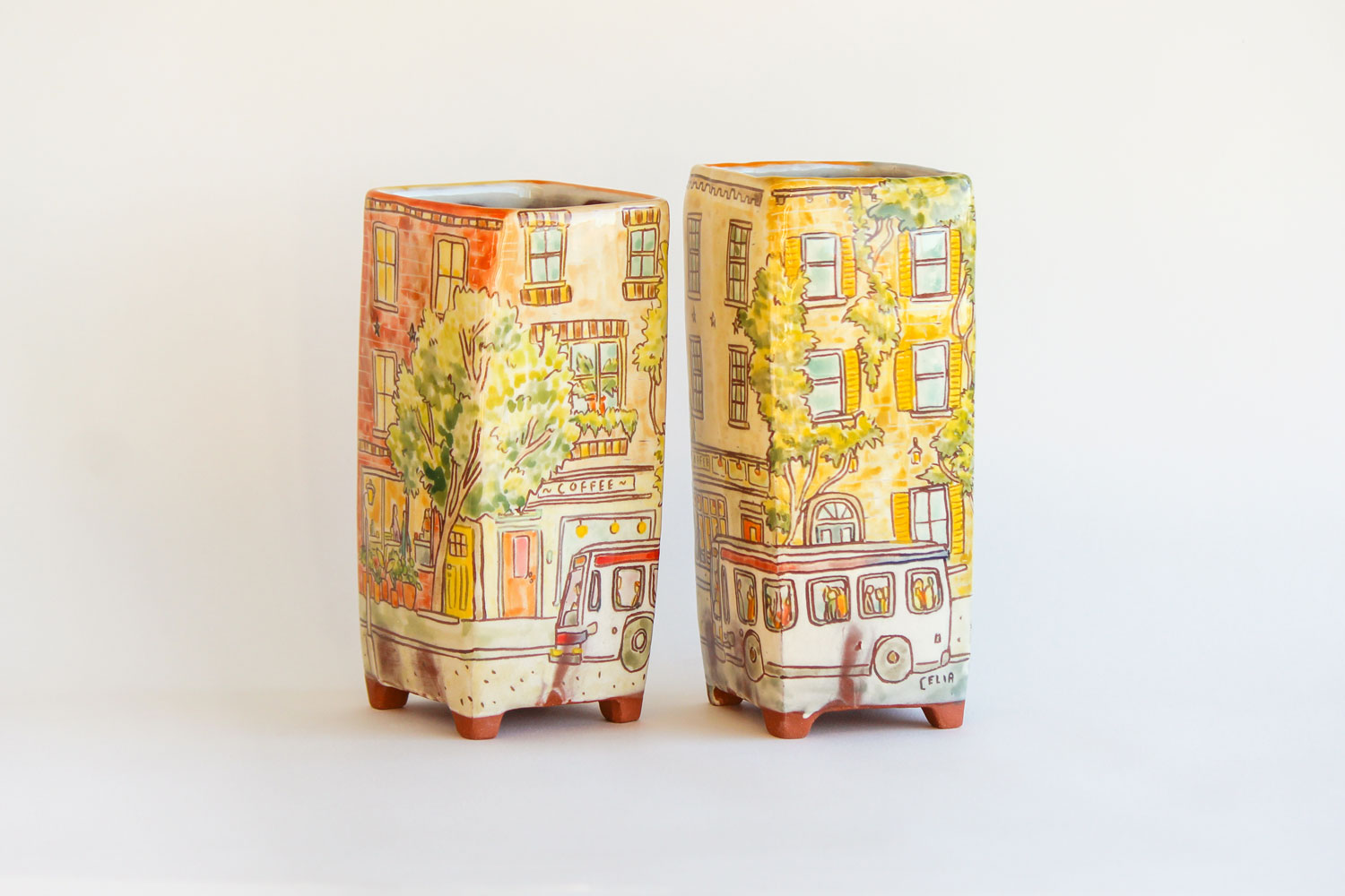 Celia Feldberg Rowhome vases