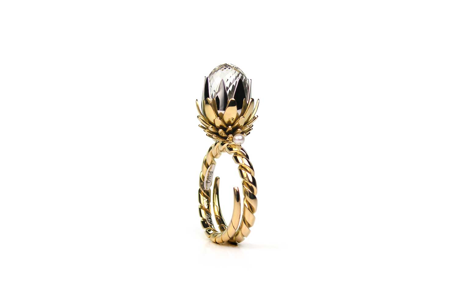 Claudio Pino Majestic Flower ring