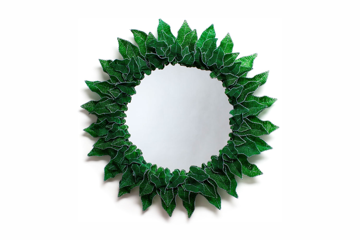 Kristen and John Malan Calla Lily Leaf mirror