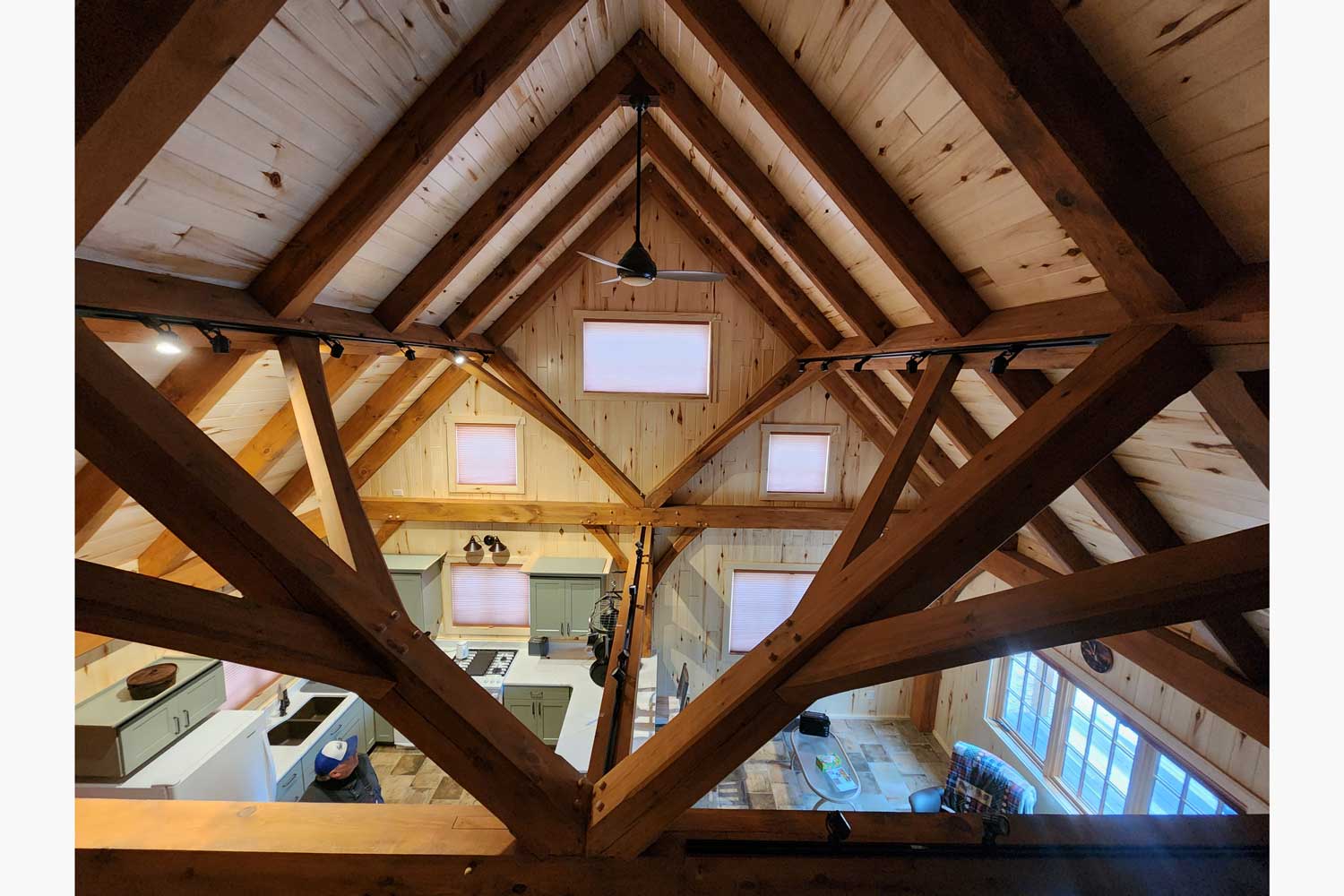 Gerald David Timber framed roof structure for a cabin