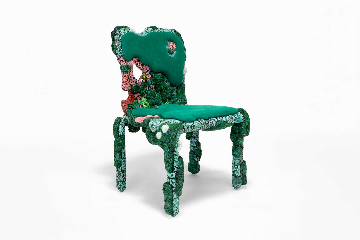 Jack Craig Green moulded carpet chair