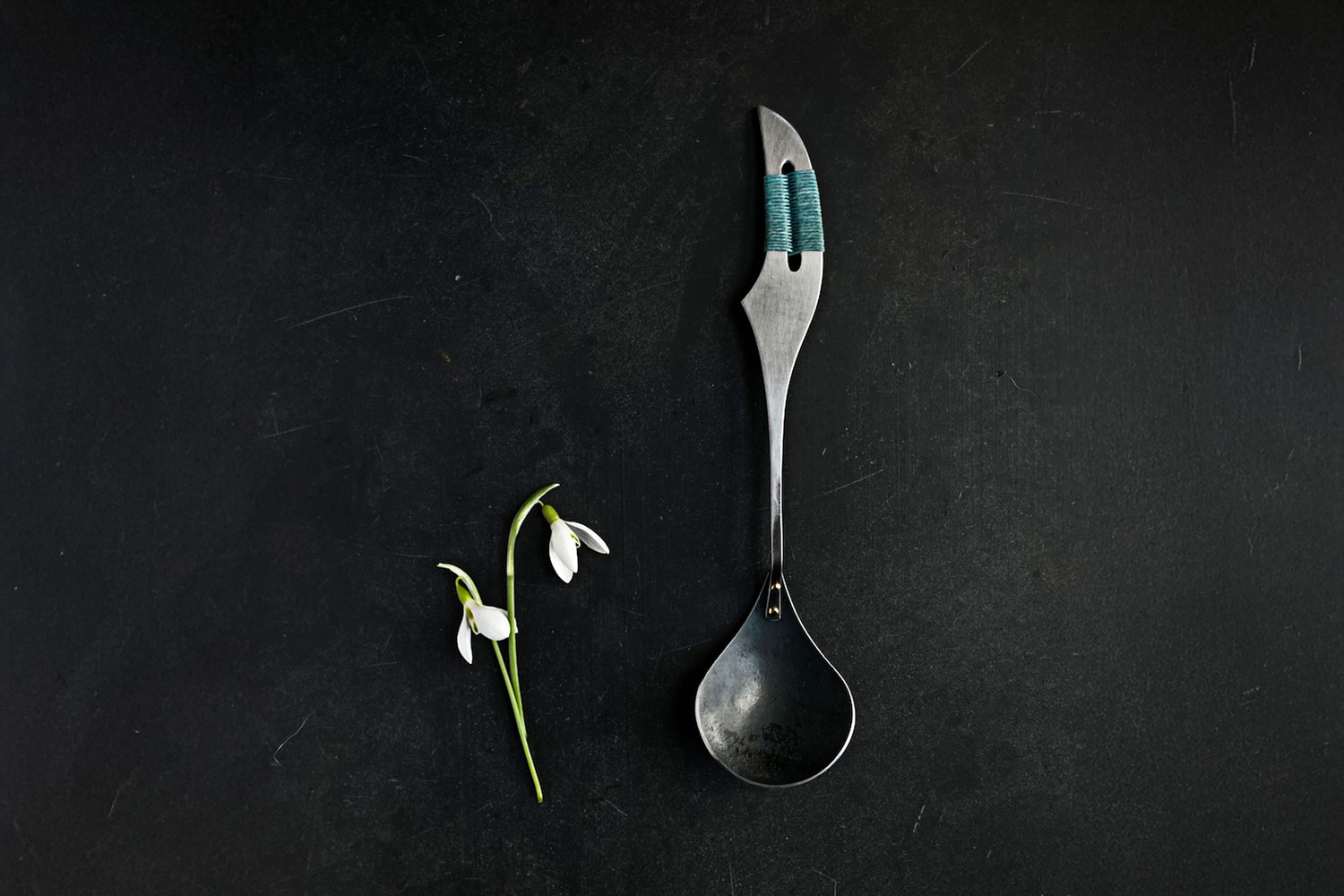 Erica Moody Robin’s egg blue thread ladle