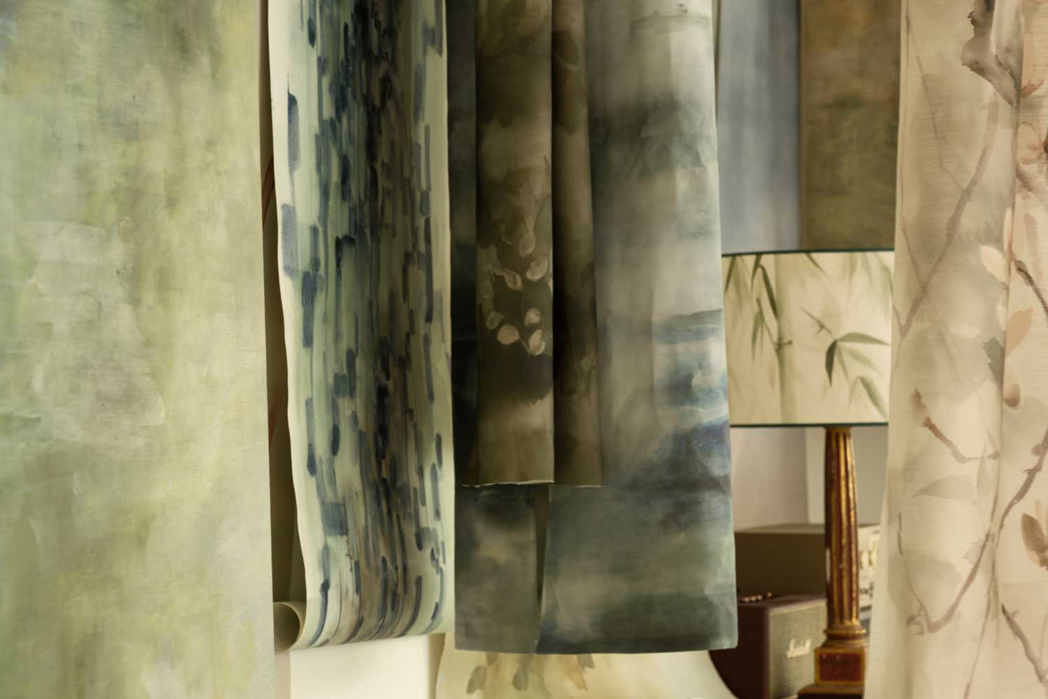 Belén Huidobro & Juan Aresti Hand painted linen