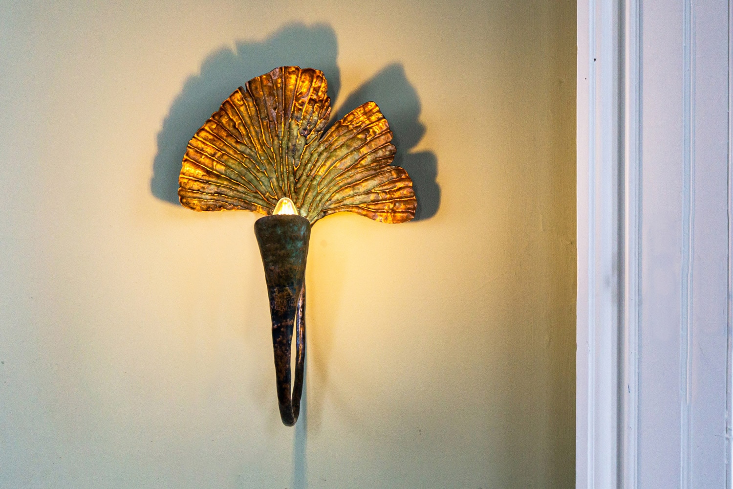 Willlow Bloomfield Ginkgo wall sconce