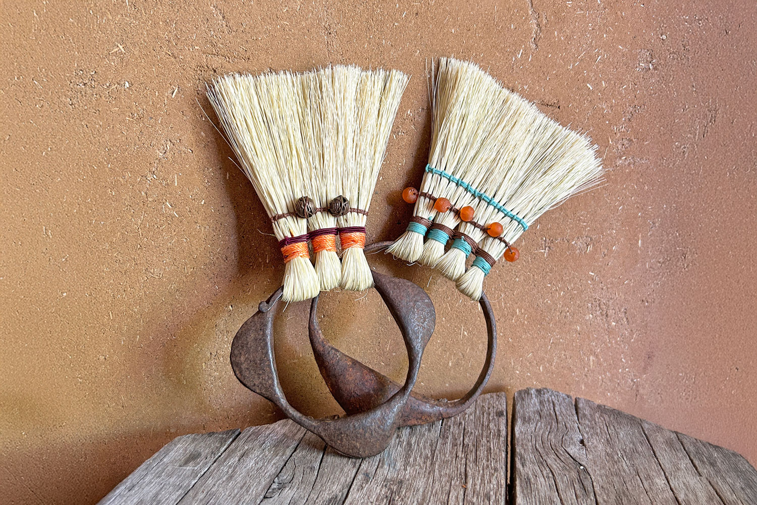 Julia Tait Dickenson African anklet brushes