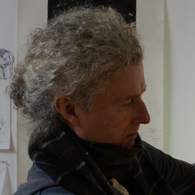 Peter Young Stained glass making